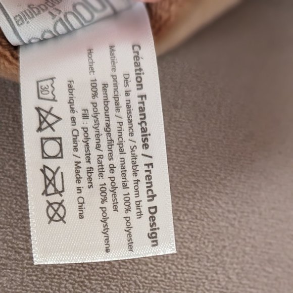 Doudou et Compagnie Paris Bear Baby Booties Slippers 0-6 Months - Picture 5 of 7